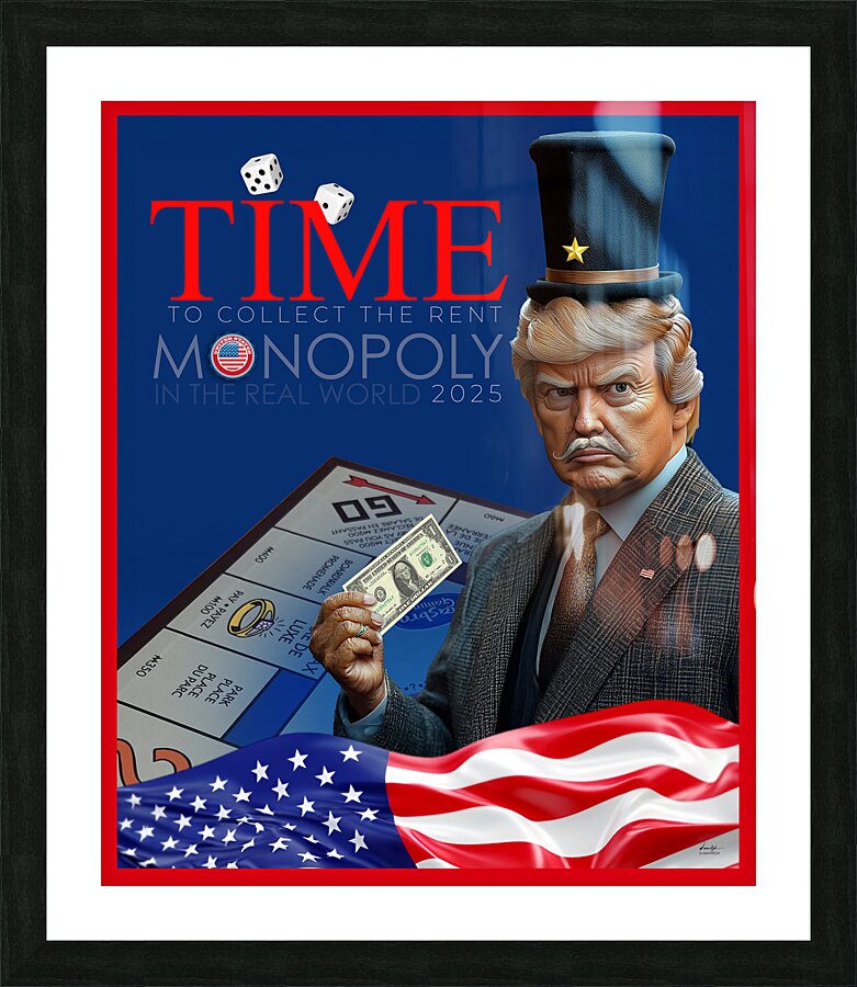 DM-Monopoly in the real world  Framed Print Print
